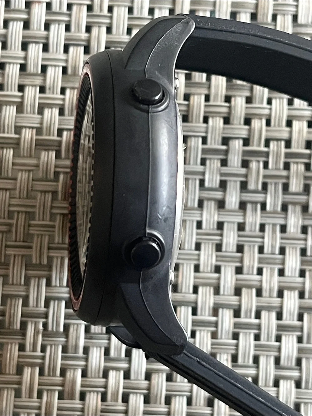 Skechers Black and Red Dual-Display Sport Watch